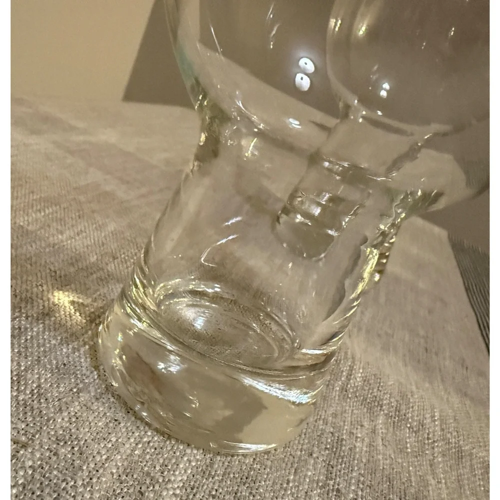 🥃 Set of 2 Clear Double Old Fashioned Glasses | Vintage Short Tumbler Highball
